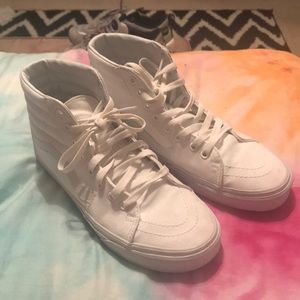 White High Top Vans